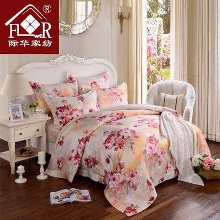 時尚花語，舒適相伴——際華家紡純棉斜紋活性印花四件套評測